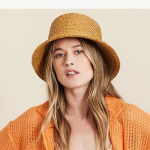 Hemlock Hat Co Straw Bucket Hat Like New Size Small